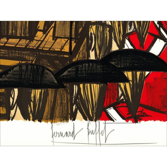 Bernard Buffet: Lithoh "FRANSE REVOLUTION, GUILLOTINE"