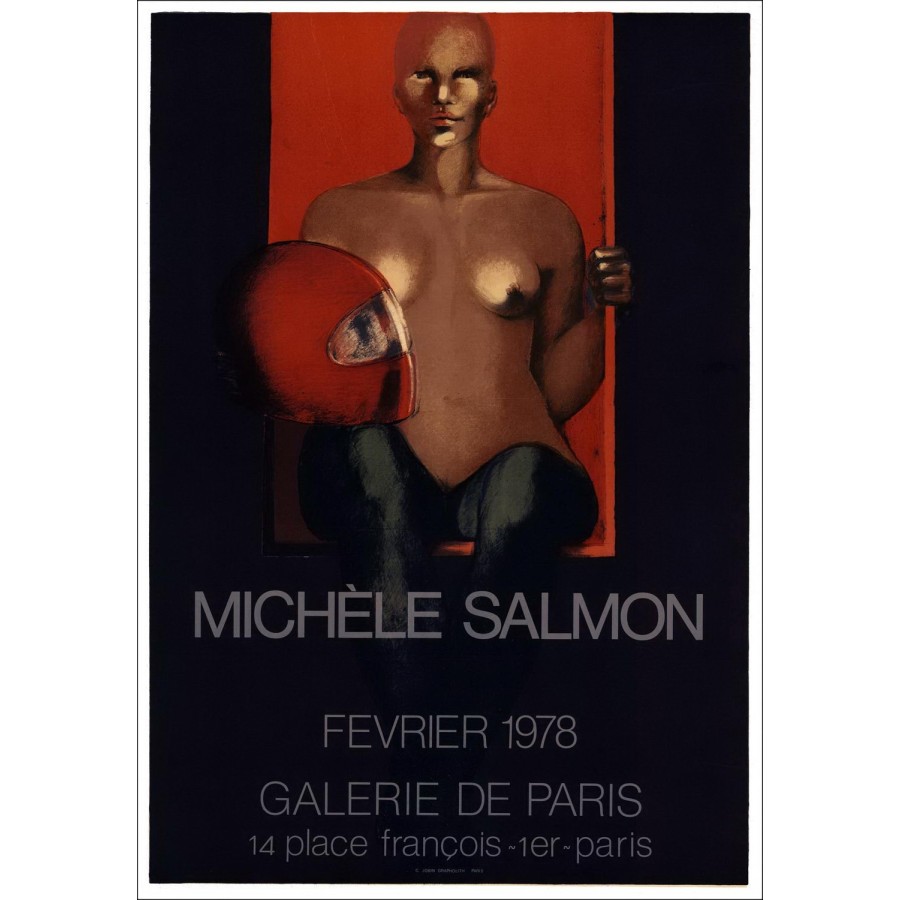 Michèle-Lachs - Lithographie "Ausstellungsgalerie von Paris, Paris" 66x46cm - 1978 - Original Poster Workshops Jobin Grapholit