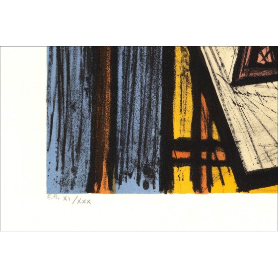 Bernard Buffet: Lithoh "Card Game" 58x76cm