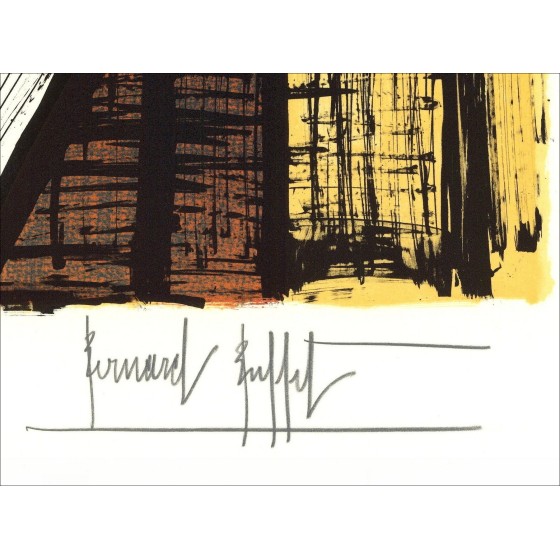 Bernard Buffet: Lithoh "Hydrangeas Bleus" 76x58cm - 1984