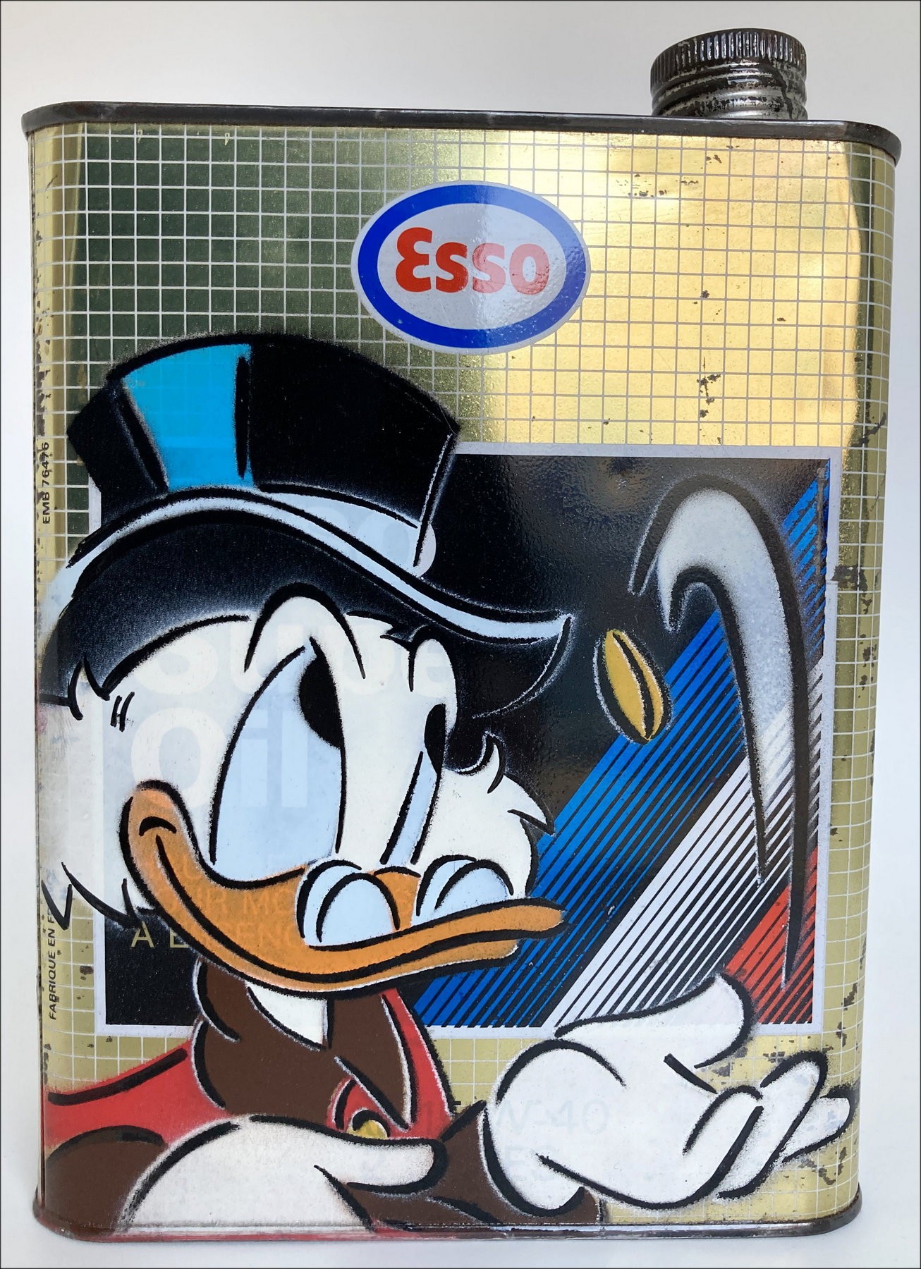 "Picsou" von DEZACHE Eine ursprüngliche Malerei auf 2023 kann