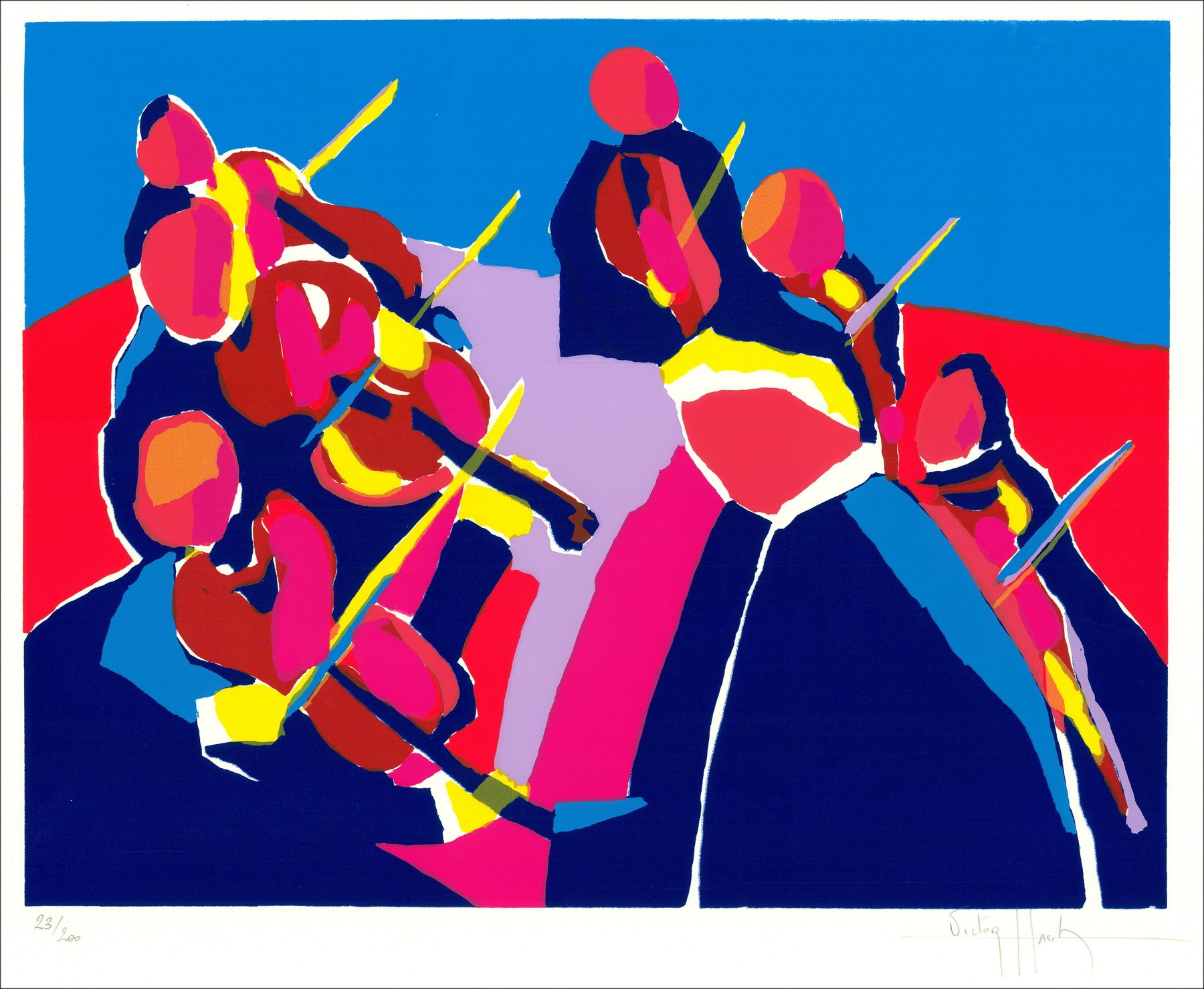 Victor HASCH - Lith Origin Original "Het orkest"