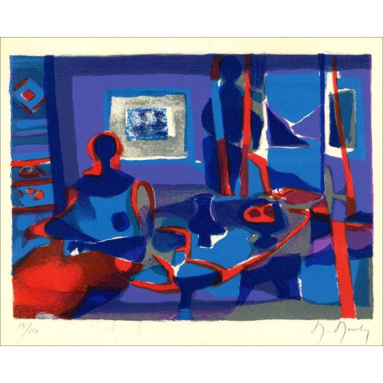 Marcel Mouly - El puerto del salón