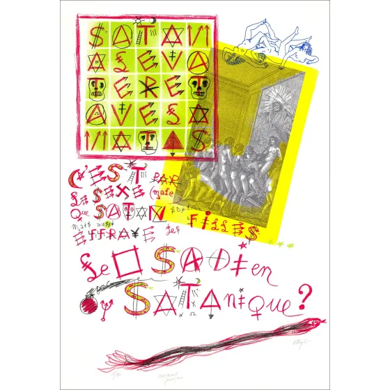 Jacques Villeglé - Le carré de Satan | Galerie 125