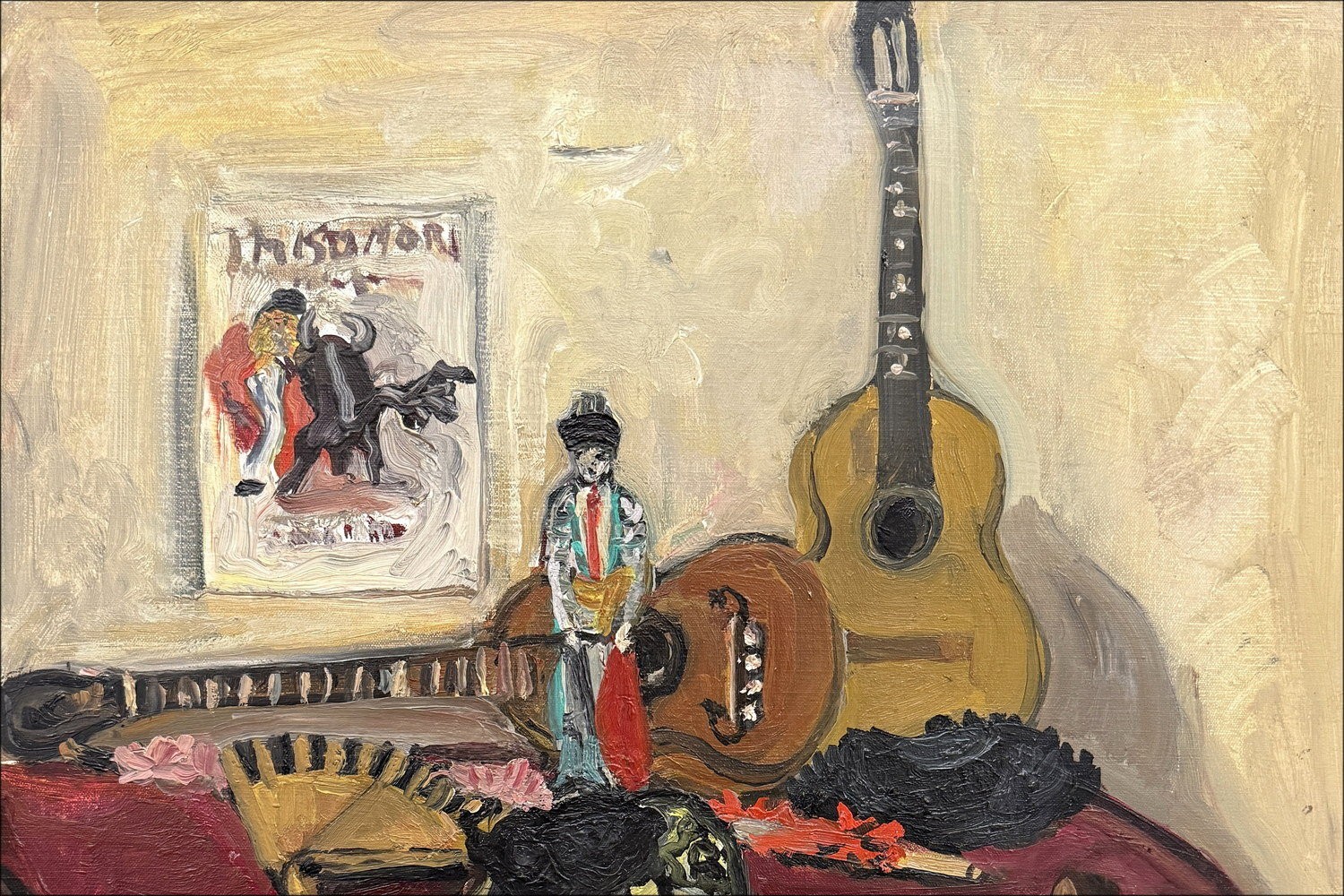 Yves Brayer - Stilleven, Tororeo Table - Canvas Oil 55x46cm