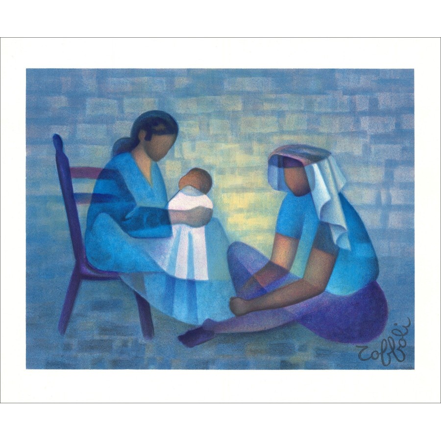 Louis Toffoli - Familienserien, Original-Lithographie (1987)