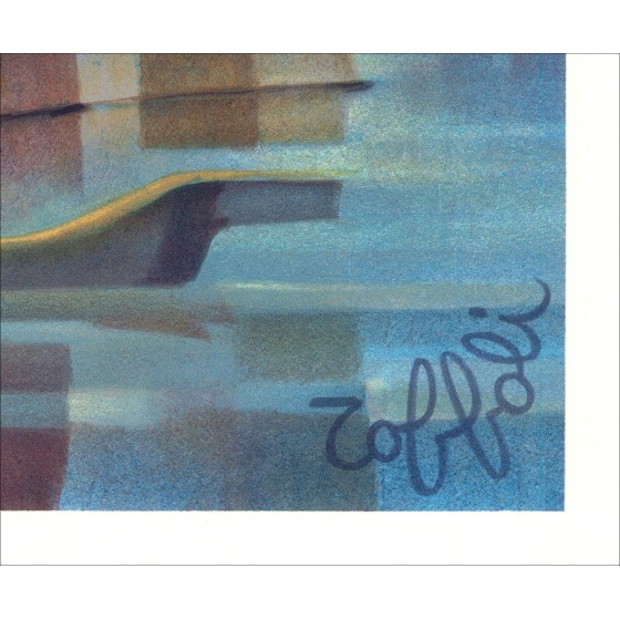 Louis Toffoli - Transparencia, litografía original (1987)