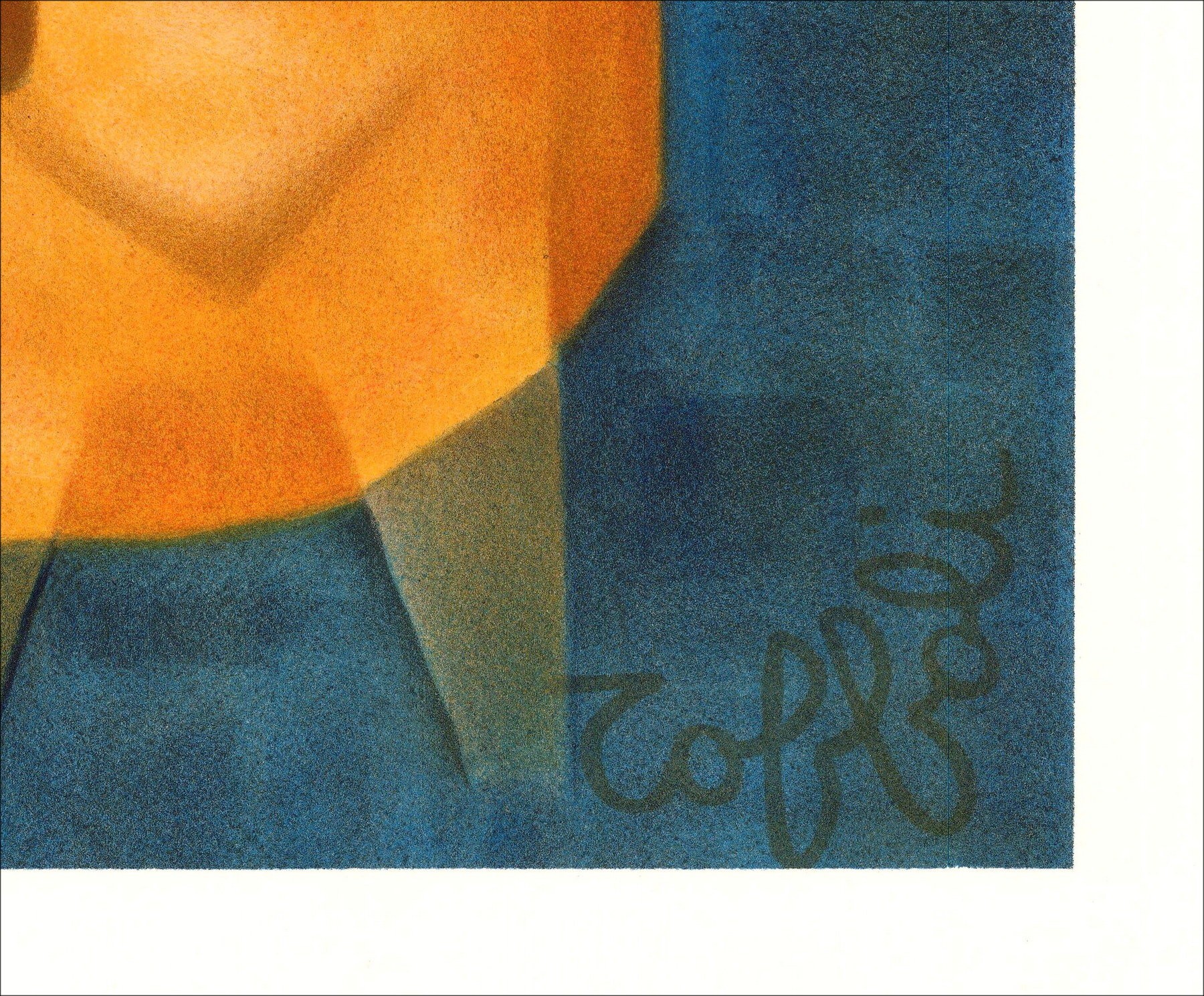 Louis Toffoli - The Bahian in the Furnishing, original lithography (1987)