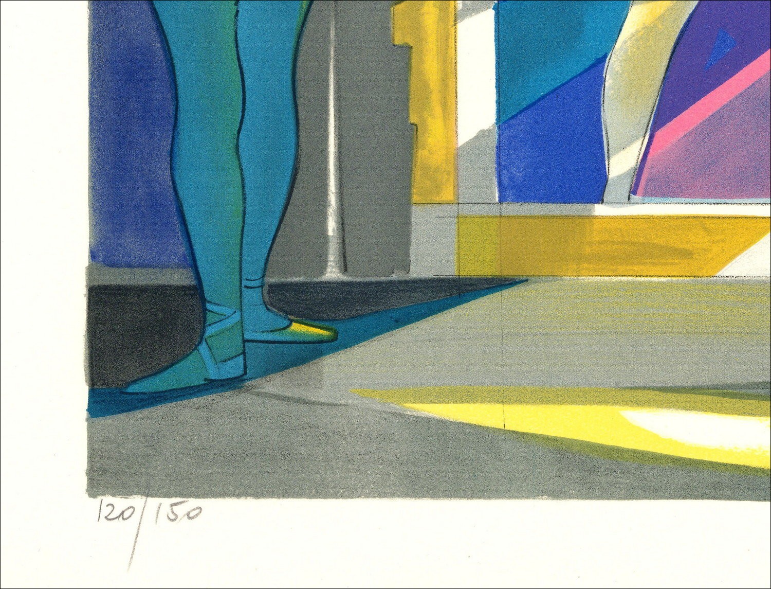 Camille Hilaire - Litografia originale "Ballerinas, Dance" firmata