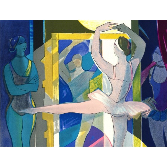 Camille Hilaire - Original-Lithographie "Ballerinas, Tanz" unterzeichnet