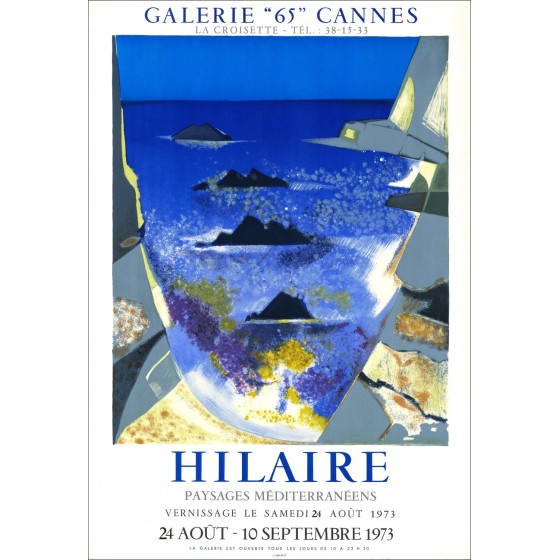 Camille Hilaire – Litografía "Exposición, Galerie 65, Cannes" (1975)