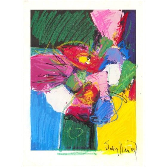 Victor HAPHCH - The Bouquet of Flowers (1998) - Litografia potenziata
