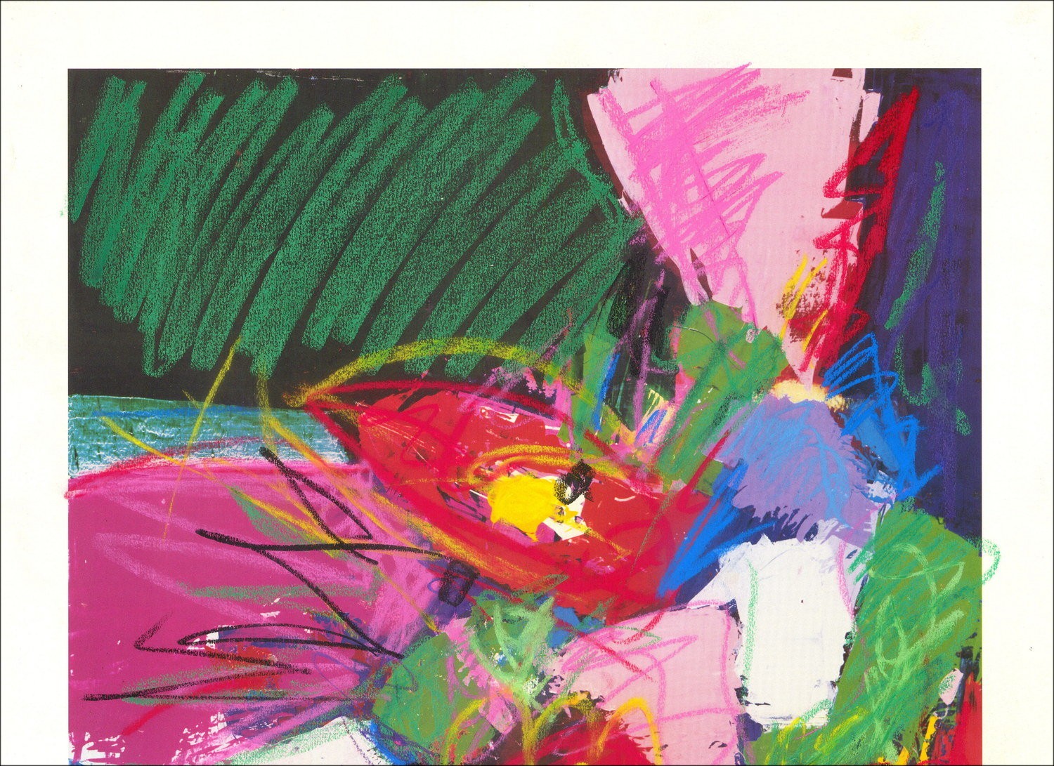 Victor Hasch - The Bouquet of Flowers (1998) - Lithograph enhanced