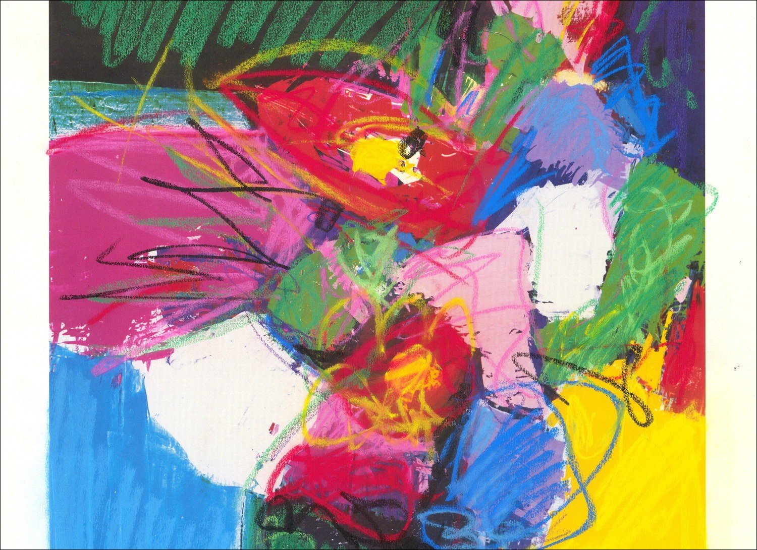 Victor Hasch - The Bouquet of Flowers (1998) - Lithograph enhanced