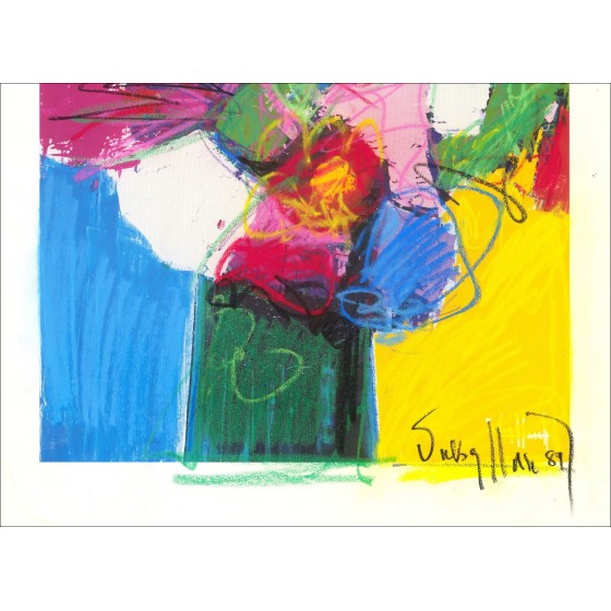 Victor Hasch - het boeket van bloemen (1998) - Lithoschuim verbeterd