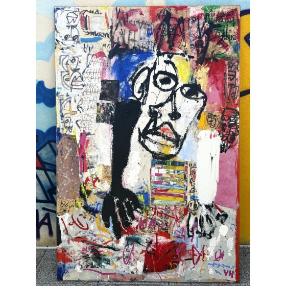 Victor Hasch - Andy Warhol, 1999 - Original large-format painting