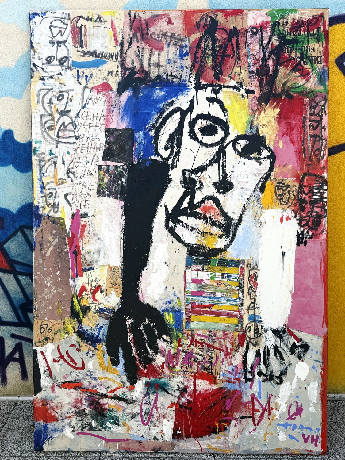 Victor Hasch - Andy Warhol, 1999 - Pintura original de gran formato