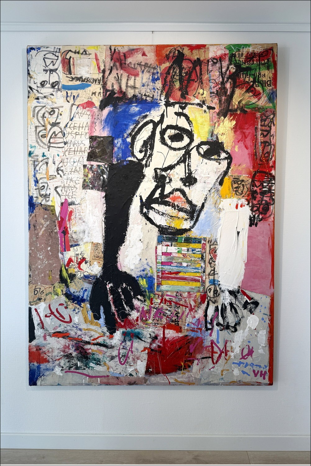 Victor Hasch - Andy Warhol, 1999 - Pintura original de gran formato