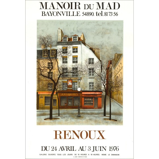 André Renoux - Exposición, Manoir du Mad 1976