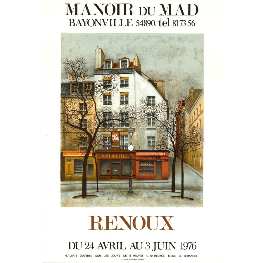 André Renoux - Ausstellung, Manoir du Mad 1976 | Galerie 125