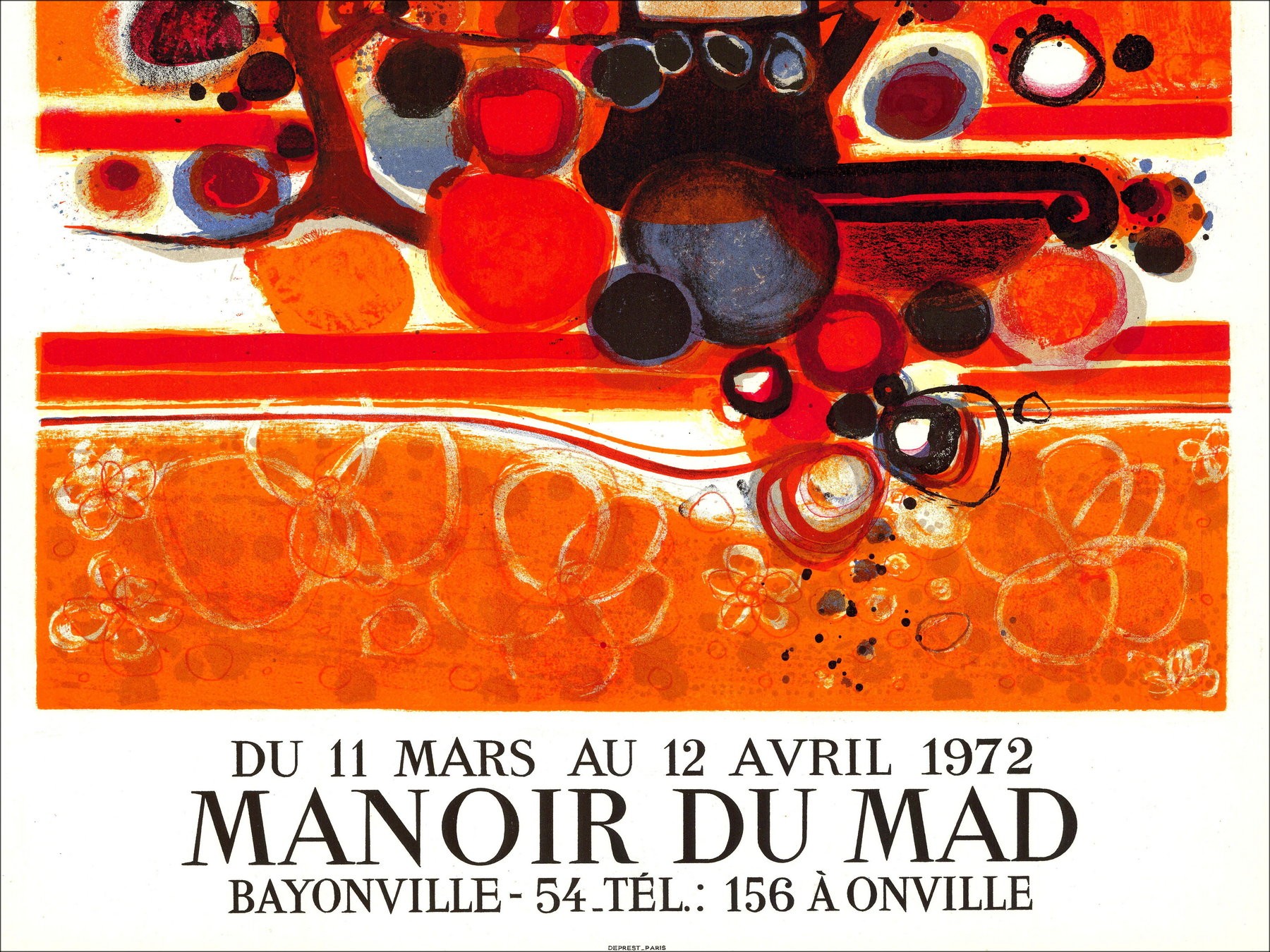 Frédéric Menguy - Tentoonstelling, Manoir du Mad 1972 | Galerij 125