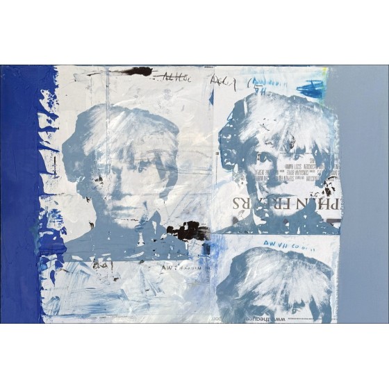 Victor Hasch - Tribute aan Warhol & Basquiat, acryl op canvas 130x89