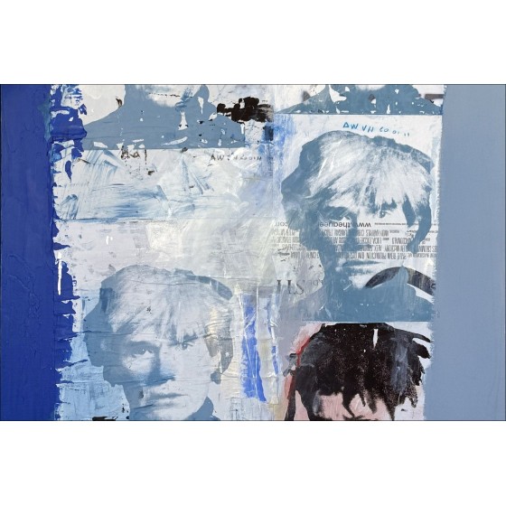 Victor Hasch - Homenaje a Warhol & Basquiat, acrílico sobre lienzo 130x89