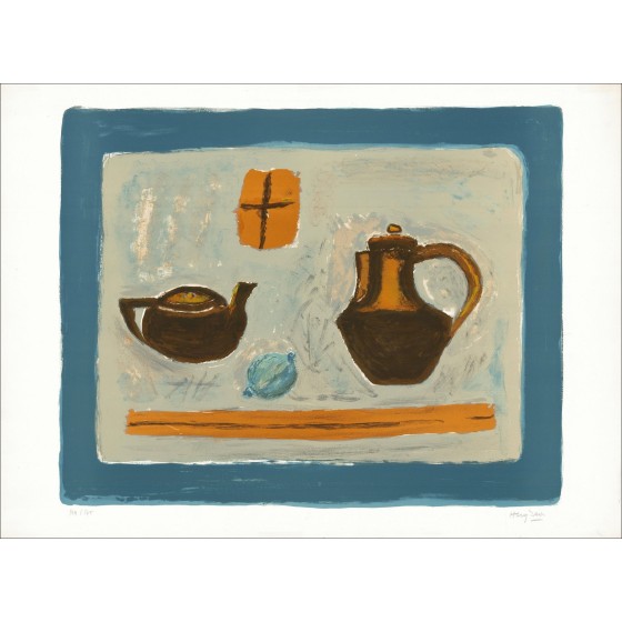 Henri Hayden - Pentola e Teiera, Blu del limone | Galleria 125