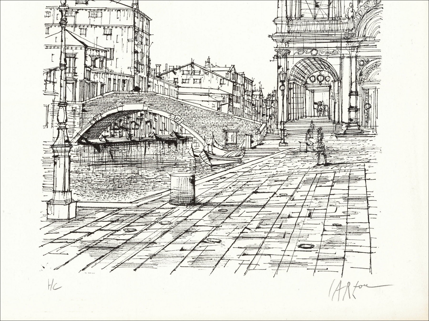 Jean Carzou – Venecia, litografía firmada HC