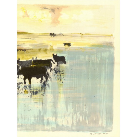 Michel Jouenne – The Taurus, lithograph signed