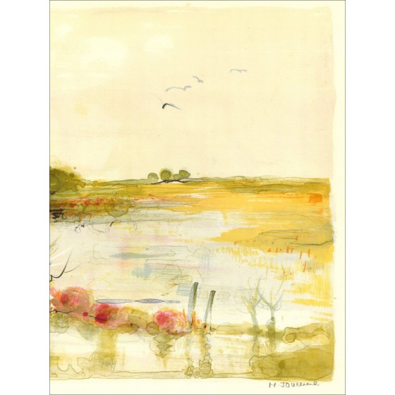 Michel Jouenne – Paysage de Provence, lithographie signée