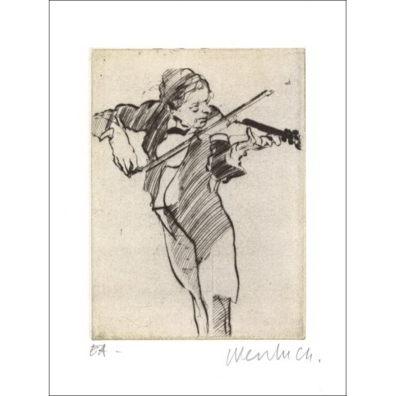 Acquista Il piccolo violinista di Claude WEISBUCH Incisione originale