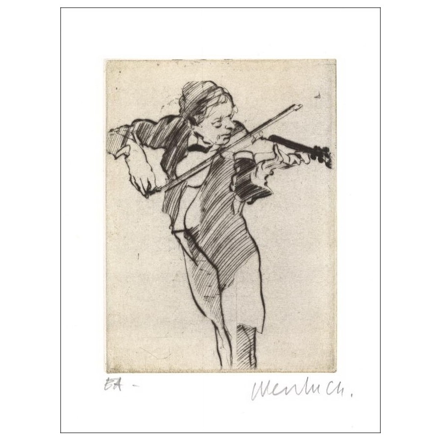 Comprar el pequeño violinista Claude Weisbuch Original grabado