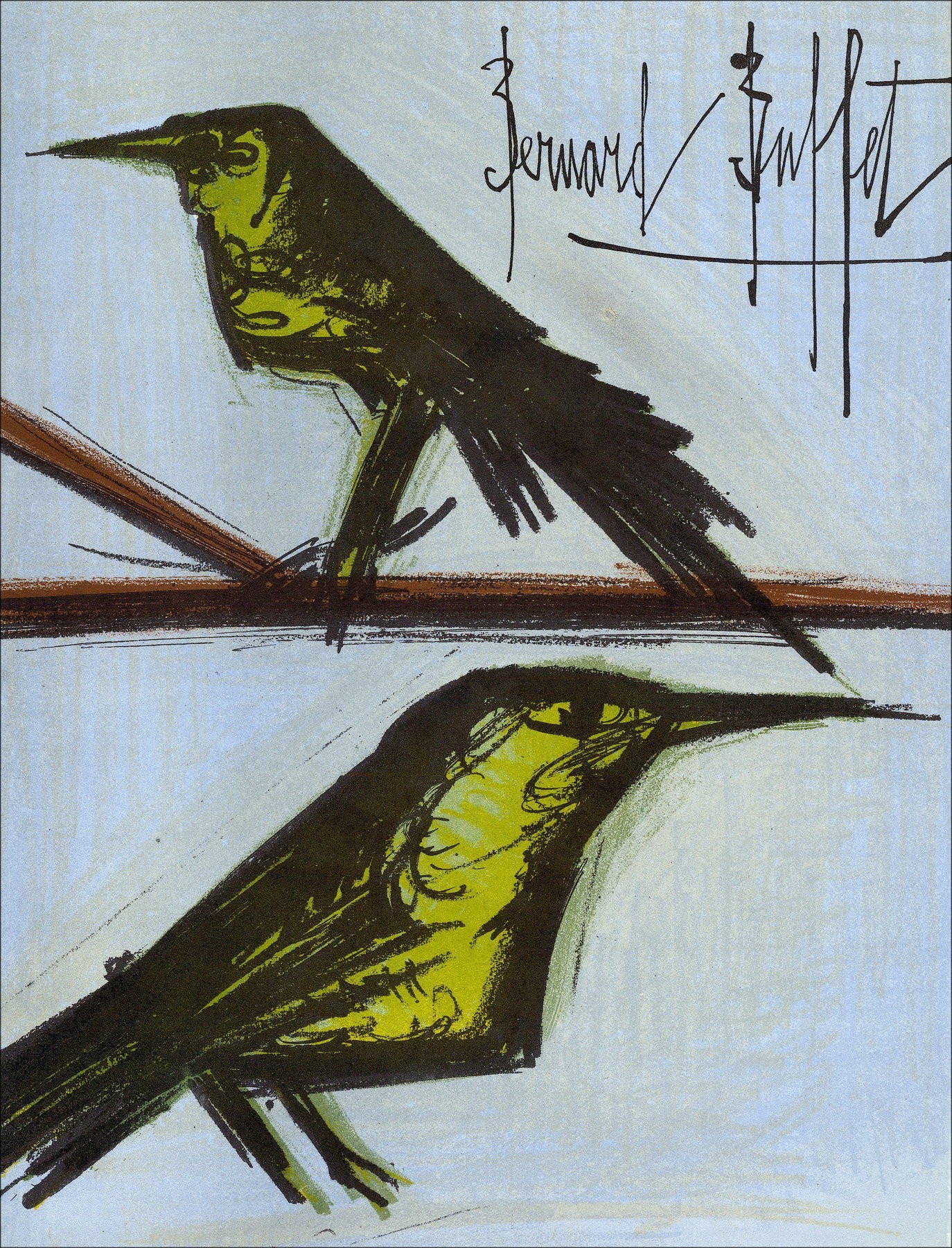 Kaufen Sie original Lithographien Bernard Buffet die Vögel von 1967