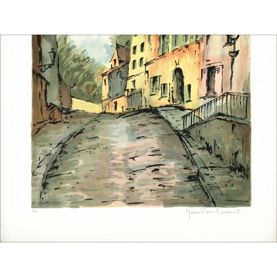 Jean Pierre Laurent – La Rue, litografía firmada