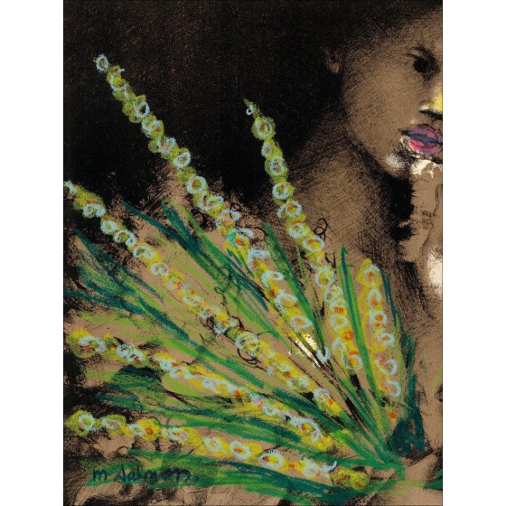 Michèle Salmon – Femmes au bouquet, œuvre unique