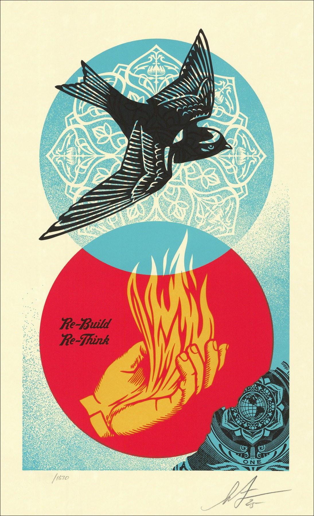 Shepard Fairey (Obey) – Re-Build/Re-Think 2025 Stampa su schermo
