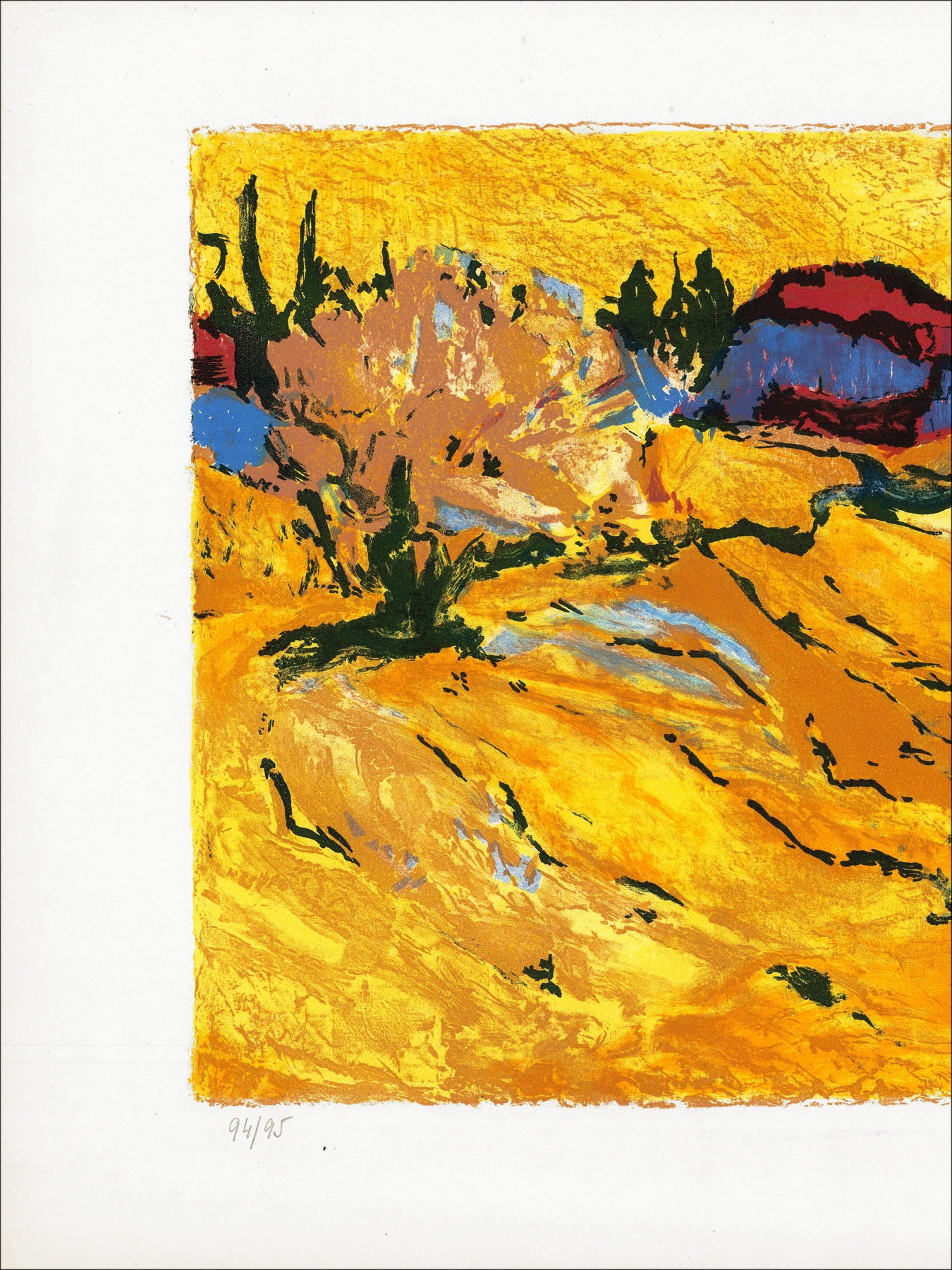 Louis Amalvy - Leasing, Litografia firmata