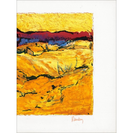 Louis Amalvy – Les Baux, litógrafo firmado