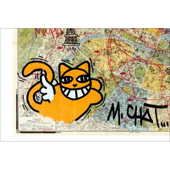 M.Chat - Karte von Paris 2023 | Galerie 125