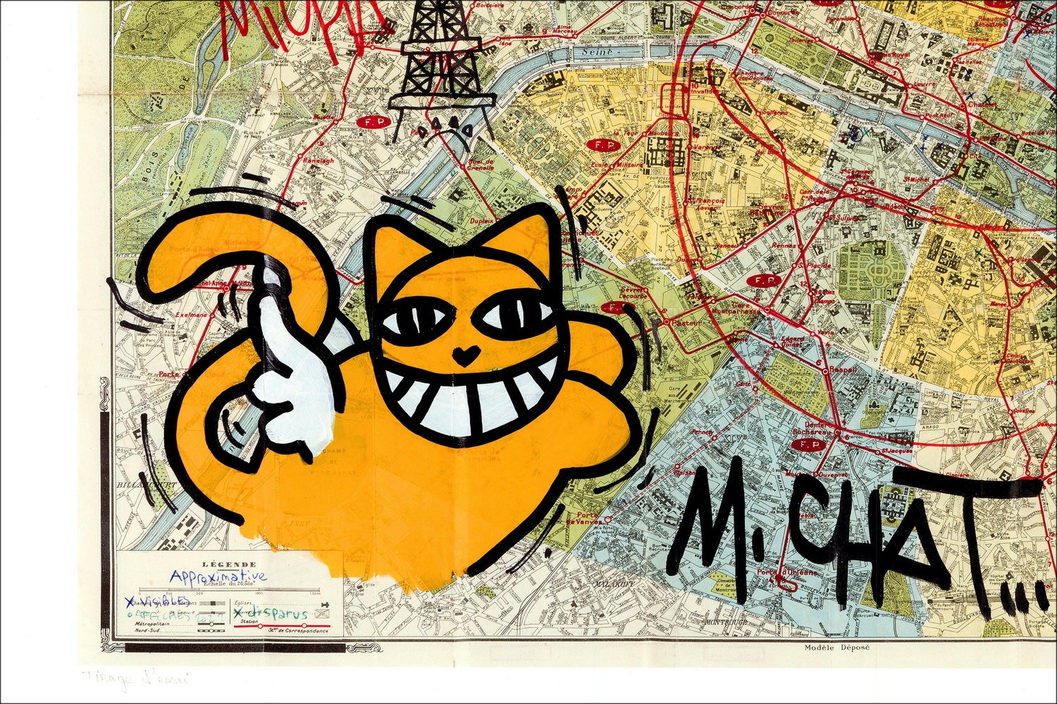 M.CHAT - Carte de Paris 2023 | Galerie 125
