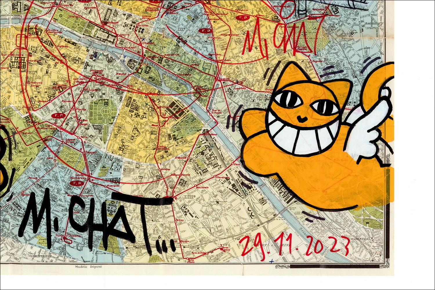 M.CHAT - Carte de Paris 2023 | Galerie 125