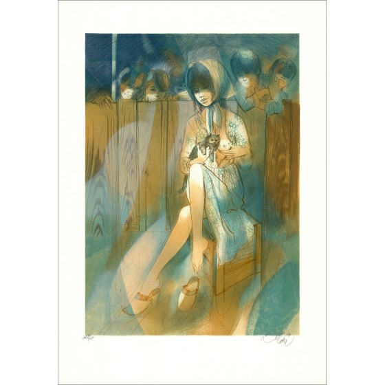 Jean-Baptiste Valadé - Brave Margot, Litho