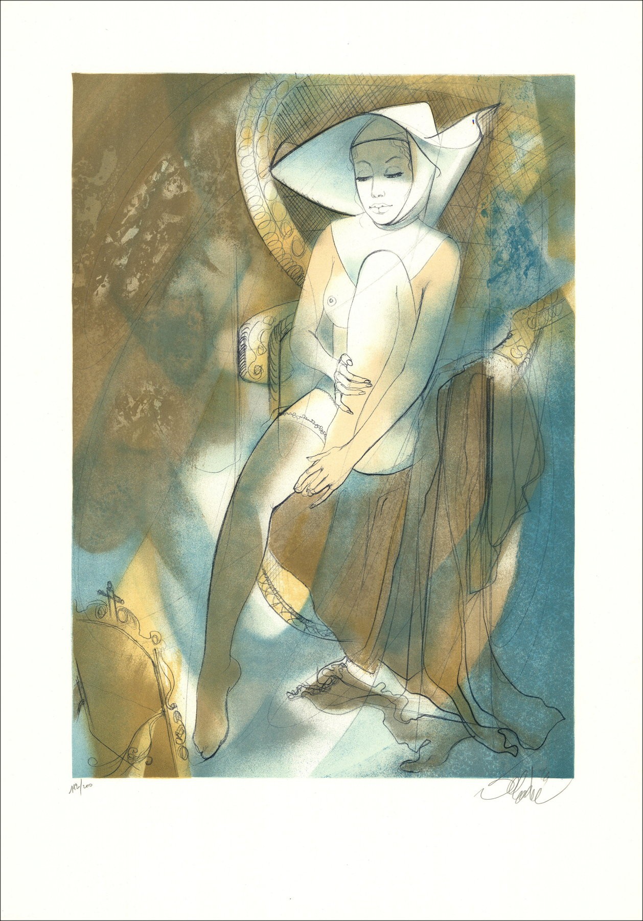 Jean-Baptiste Valadé - Die religiöse, Lithographie