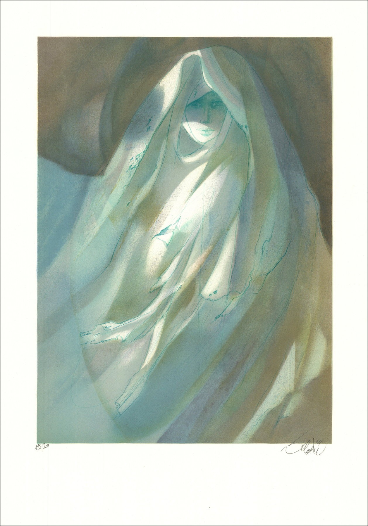 Jean-Baptiste Valadié – The Ghost, lithograph