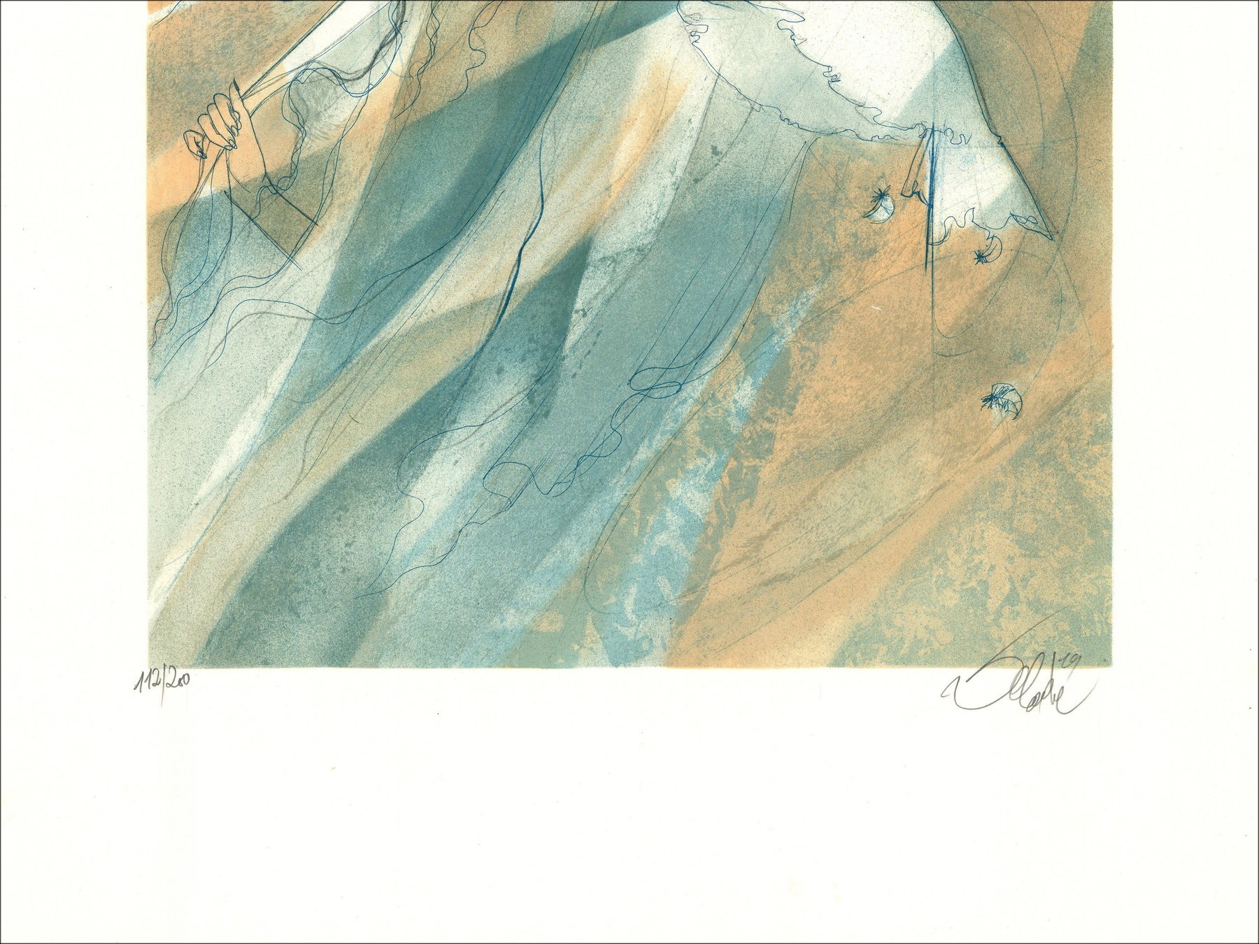 Jean-Baptiste Valadié – Le Vent, litografía
