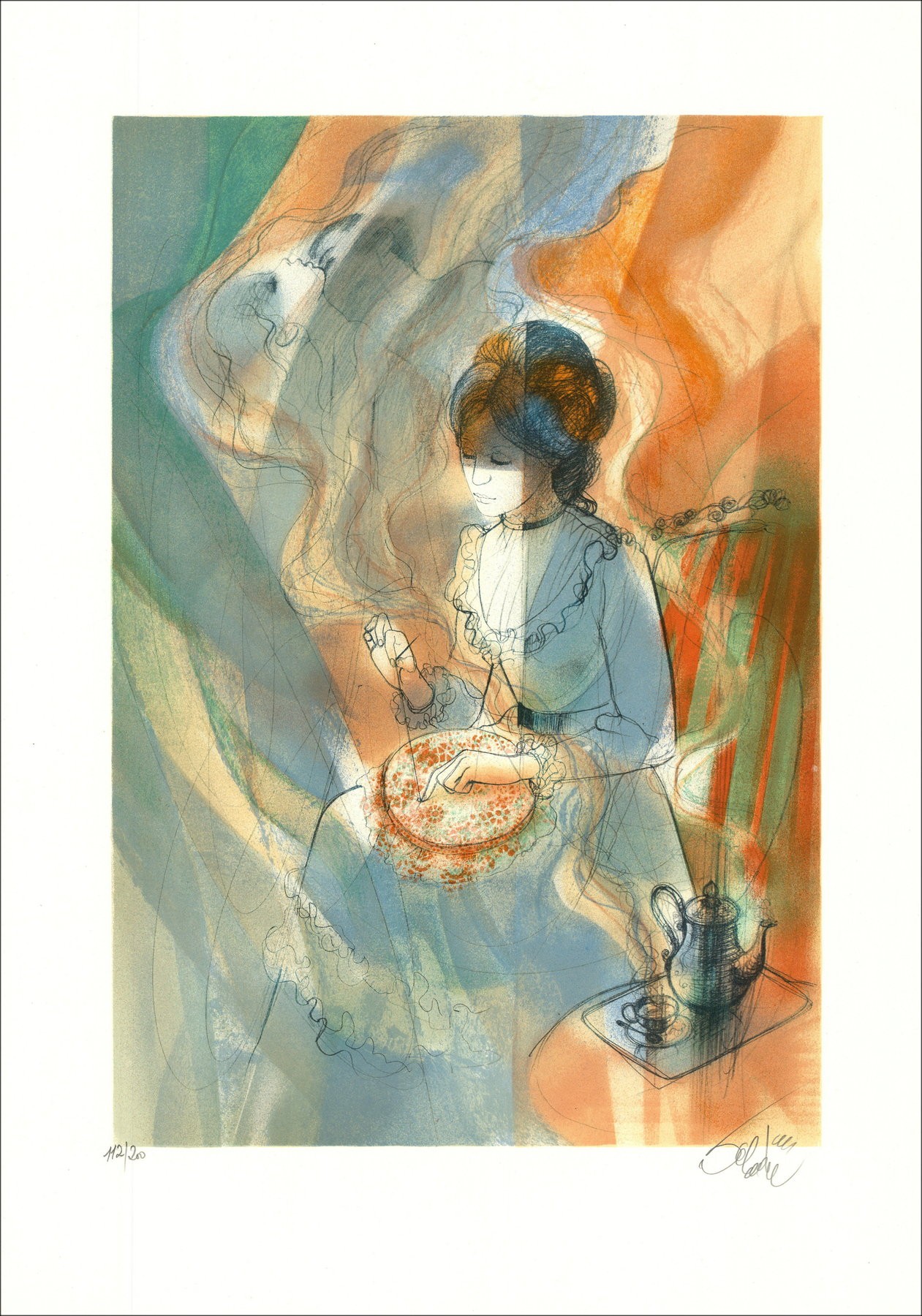 Jean-Baptiste Valadé - Penelope, Litografia