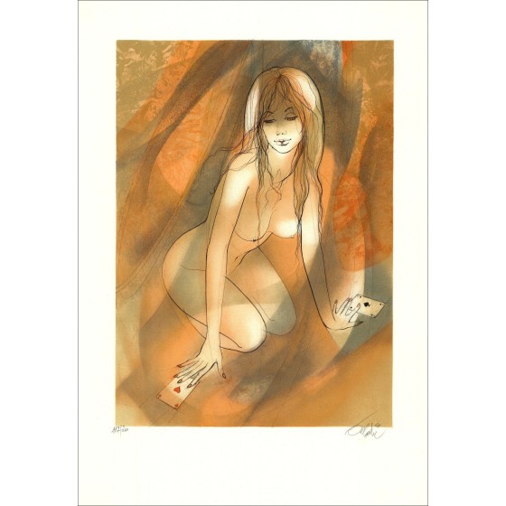 Jean-Baptiste Valadé - eine hübsche Blume, Lithographie