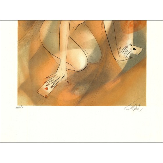 Jean-Baptiste Valadié – A pretty flower, lithography