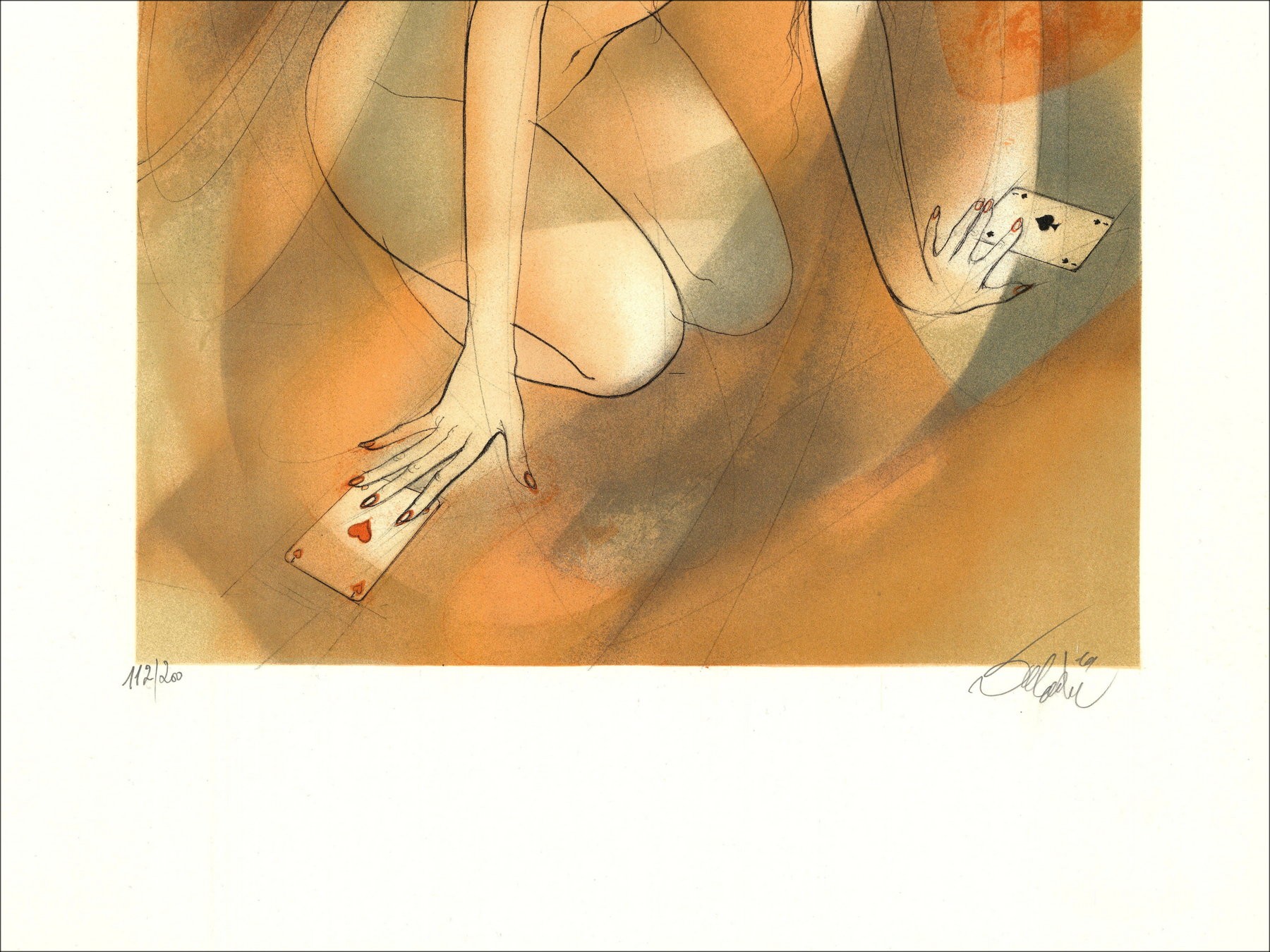 Jean-Baptiste Valadié – A pretty flower, lithography
